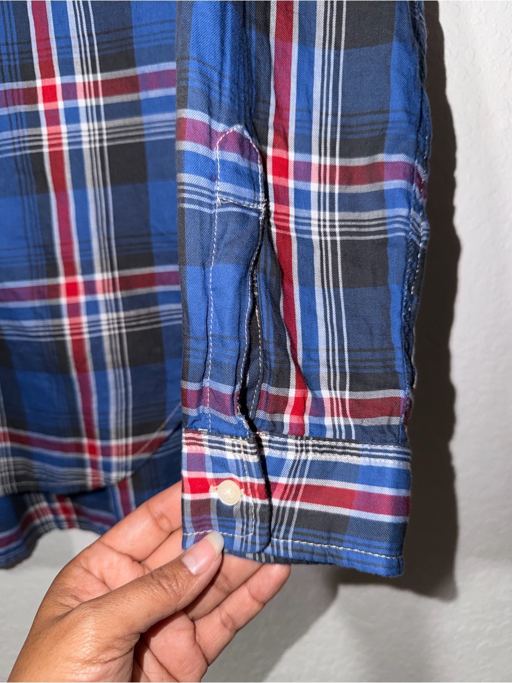 Denim & Supply Ralph Lauren Plaid Casual Boyfriend Button-Down - Picture 3 of 4